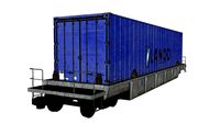 GTA V - Flatcar + Container