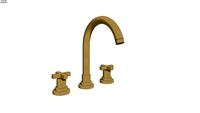 Rohl Lombardia C-Spout Widespread Bathroom Faucet