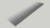Garage15 - Flex Rustfri benkeplate trippel (204cm)