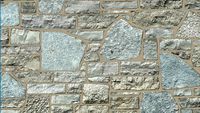 'Rustic Rubble' (Medium Buff Joint) Seamless Natural Stone Veneer Building Material
