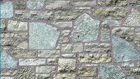 'Rustic Rubble' (Burgundy Joint) Seamless Natural Stone Veneer Building Material
