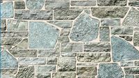 'Rustic Rubble' (Antique White Joint) Seamless Natural Stone Veneer Building Material
