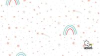 Papel de Parede Além do Arco-íris Rosa