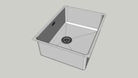 Lanesto rvs spoelbak 915