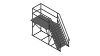 ACU Sliding Service Deck 2 level, L800 W150 - tower - Walraven BIS Yeti