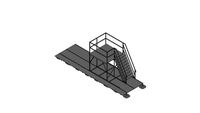 ACU Sliding Service Deck 2 level, L800 W230 - assembly - Walraven BIS Yeti
