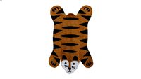 Tapete Tiger Caramelo Peludo Uauá Baby