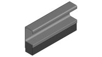Perfil de Alumínio Puxador para MDF 15mm ROMETAL RM218
