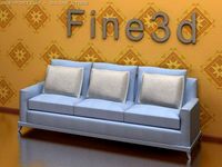 Antique090101Sofa 3D Model