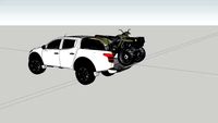 camioneta con cuatrimoto