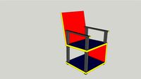 Gerrit Rietveld's inspired Armchair