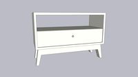 One Drawer Nightstand, Tribeca Handstone
