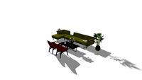 Montis Vico Lazy easy chair/Otis couch/Flint coffeetables/Olio sidetables