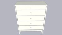 5 Drawer Chest, Tribeca Handstone