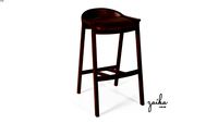 BANQUETA COM ENCOSTO BAIXO ZK-77-1116
