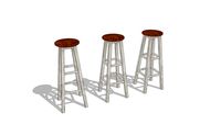 WOOD BAR STOOL