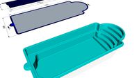 composite pool bowl Santoryna 790 x 320 x 155