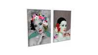 QUADROS DECORATIVOS - GARDENIA E FLOR DE LÓTUS