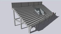 Tribuna para estadio