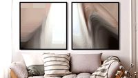 Quadros Bege Wave I e II