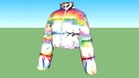 Satin Puffer jacke - bund