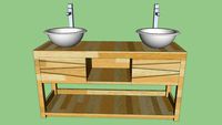 meuble salle de bain double vasque