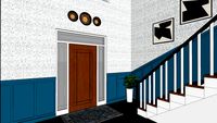 Wallpaper and Board and Batten Stairwell (Howerton Foyer)
