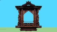 newari carved frame