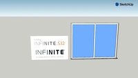 INFINITE .S32 portas de correr com 2 folhas