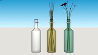 Decoração - Garrafas com Braçadeiras / Bottles