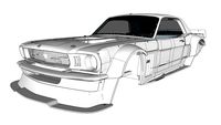 Hoonicorn RTR V2 1965 Mustang Body Shell