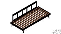 CAMA RETRO JEQUITIBA CHOCOLATE - AMEISE DESIGN
