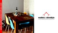 MESA DE MADEIRA - MESA RUSTICA - DIAMANTE 1,60M