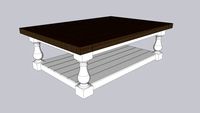 Mesa de Centro Rustica