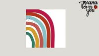 PAINEL ADESIVO MYSTICONA ARCO IRIS - BRANCO