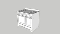Gas Range, 40' W
