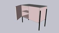 MUEBLE PARA LAVAMANO BAMBML.0246 MUEBLE SIN LAVATORIO RAKAU MILAN SEPIA (83X90X47) UND
