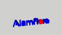 Alam Flora Logo 3D