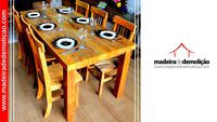 MESA DE MADEIRA - MADEIRA RUSTICA - MAD. DEMSONTAVEL 1,80X0,80M