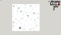 PAPEL DE PAREDE ADESIVO MYSTICONA COSMOS - CLARINHO
