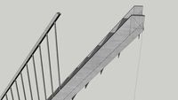 One sided railing Stairs