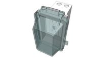 ELECTRICAL, OUTLET, EXTERIOR, 1 GANG, 20A GFI, CLEAR COVER