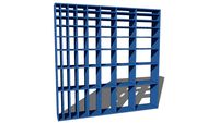 Room divider bookshelf Roomdivider Boekenkast Gulden snede en Plastisch getal