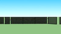 high-tech fence with gates