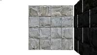 Pedra Natural IKÊ PEDRAS - Quartzito Branco - 50x50 cm - acabamento esculpido