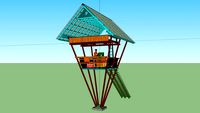 white Salmon A-frame loft hooch