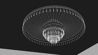 CANDELABRU SALA EVENIMENTE 500cm OPTIC FIBER CHANDELIER
