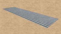 8 ft. Corrugated Galvanized Steel Utility-Gauge Roof Panel