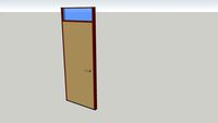 Binnendeur stomp met bovenlicht - inner door 2 - dynamic component