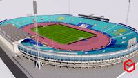 Vasil Levski National Stadium - Sofia Bulgaria 3D model